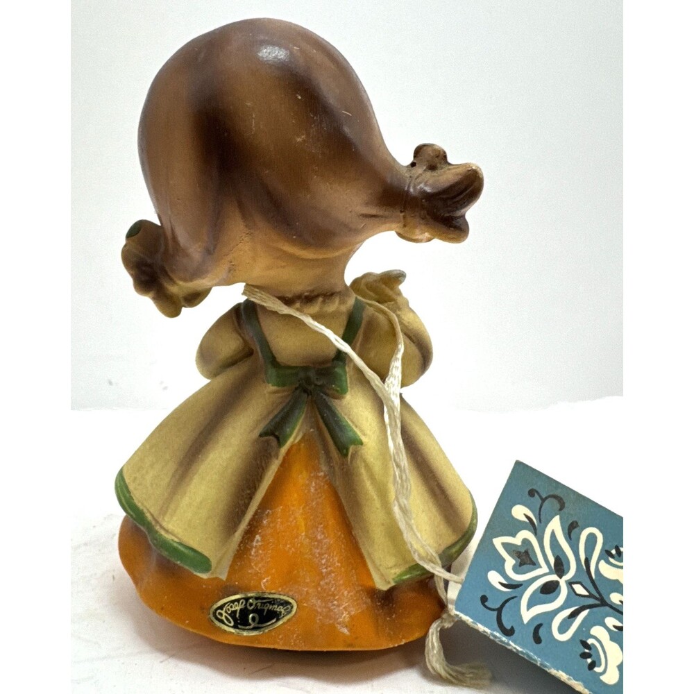 Josef Originals VTG Wee Folks Elf Girl Holding bowl of food Ceramic Figurine - Picture 6 of 11